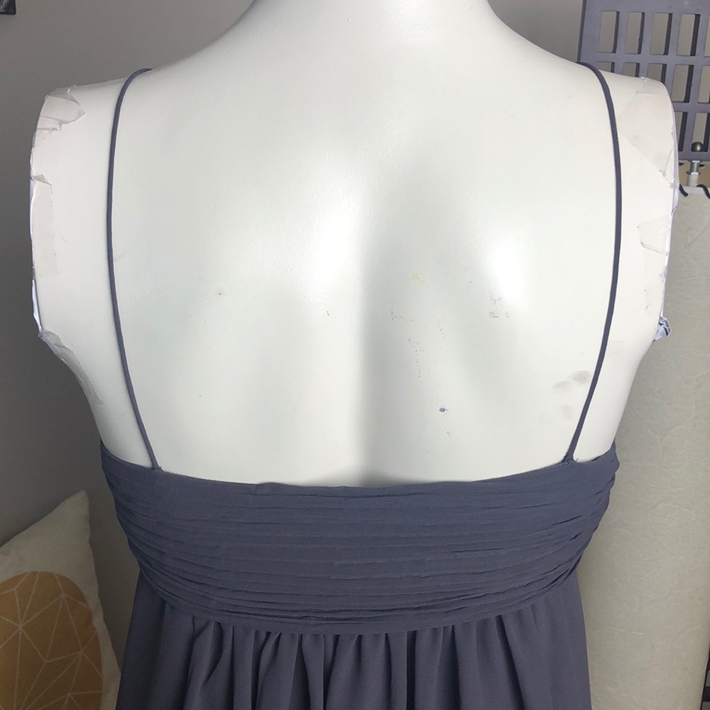 Zara Gray Bandeau Trapeze Mini Dress Size L - Picture 8 of 13